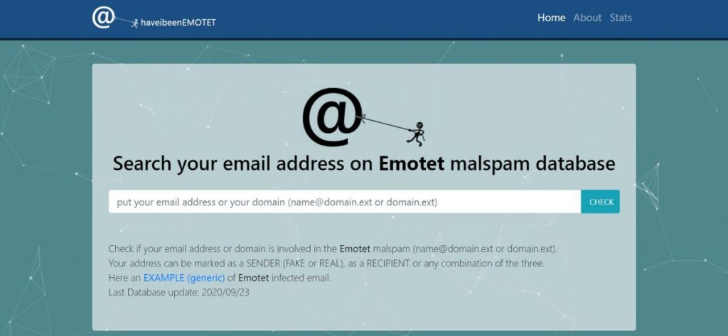 Ezzel az online toollal ellenőrizheti e-mailje vagy domainje kapcsolatba hozható-e Emotet fertőzéssel
