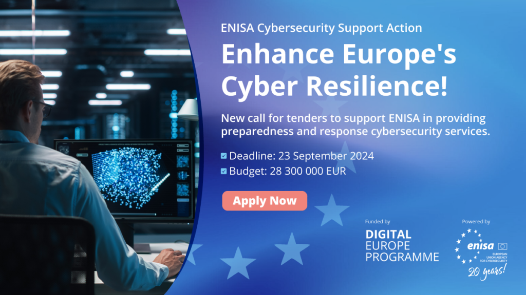 Megnyílt a jelentkezés az ENISA Cybersecurity Support Action programjába!