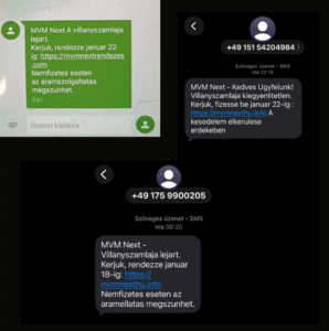 Hirmagazin.eu,csalás,adathalászat,sms,riasztás,figyelmeztetés,kiberbiztonság,átverés,visszaélés,MVM,energia,szolgáltató,megtévesztés,bűnözés,online,internet,telefon,üzenet,link,vírus,hackelés,adatlopás,pénzlopás,bankkártya,védelem,megelőzés,rendőrség,NAV,ügyészség,bíróság,hatóság,nyomozás,felderítés,közbiztonság,prevenció,lakosság,fogyasztók,bizalom,biztonság,kockázat,bejelentés,tiltás,blokkolás,tudatosság,oktatás,kiberbűnözés,gazdaságvédelem,digitális,rendszer,18+